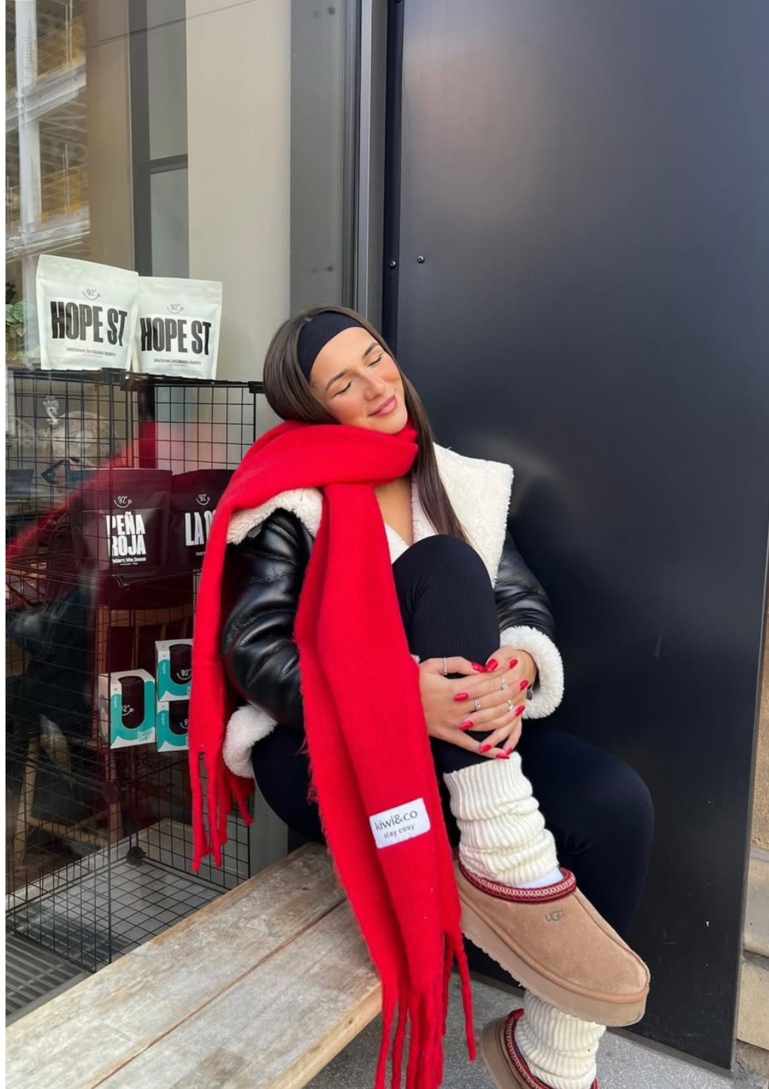 Poppy Red Scarf