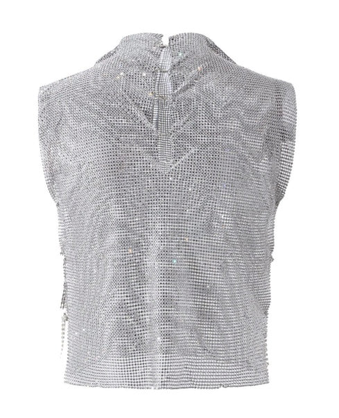 Glitter and Groove Top in Silver - Kiwi & Co