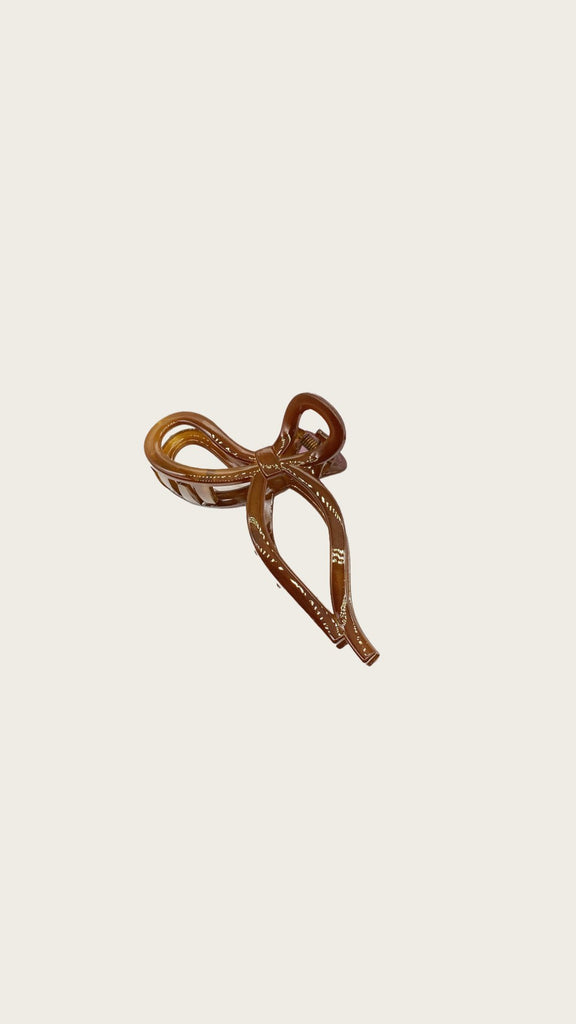 Hair Bow Claw Clip - Kiwi & Co