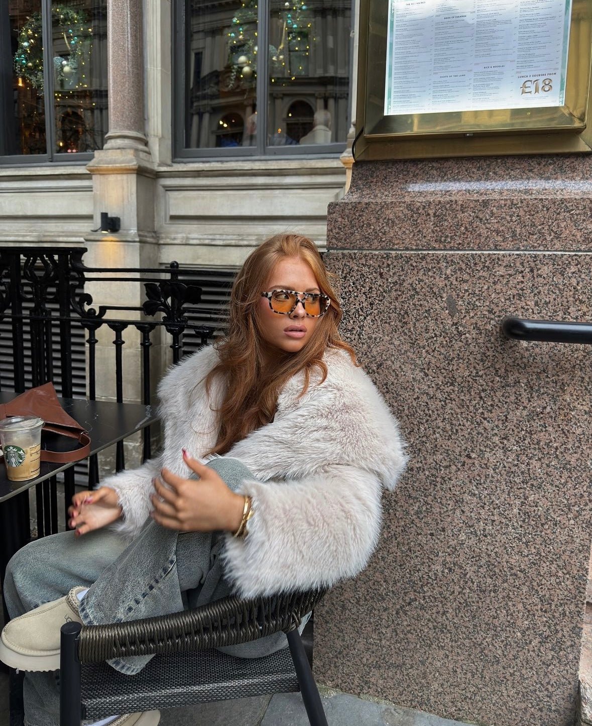 Lyla Faux Fur Coat Cream Kiwi Co – Kiwi Co - Main Image