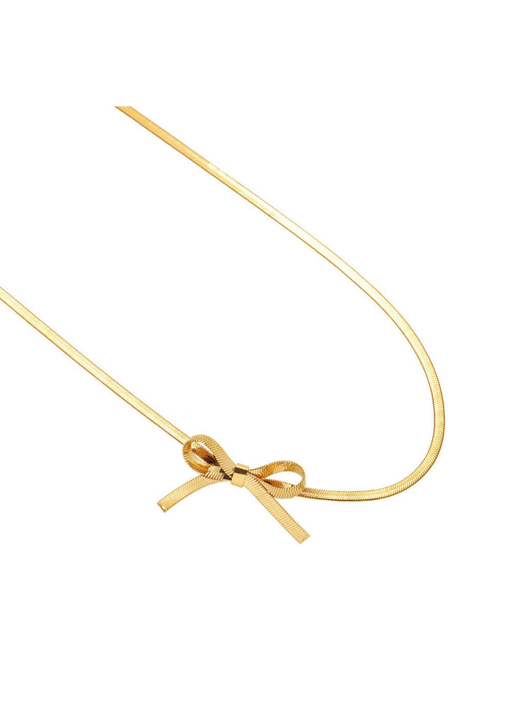 Ribbon Bow Choker Necklace - Kiwi & Co