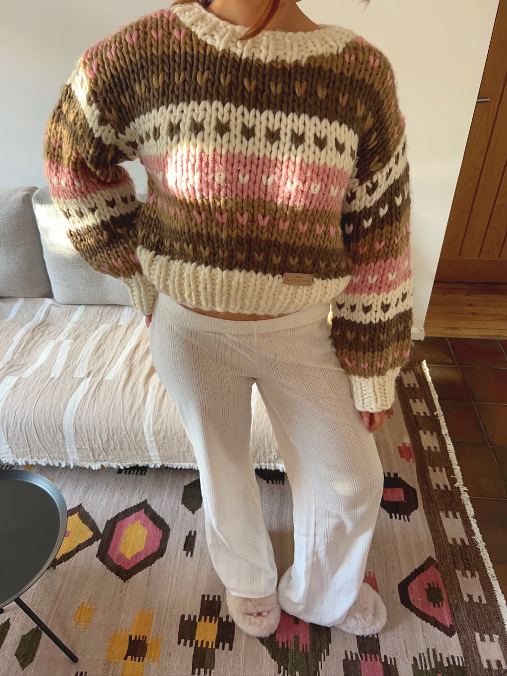 Vanilla Ginger Bread Fairisle Jumper