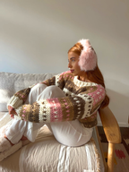 Vanilla Ginger Bread Fairisle Jumper