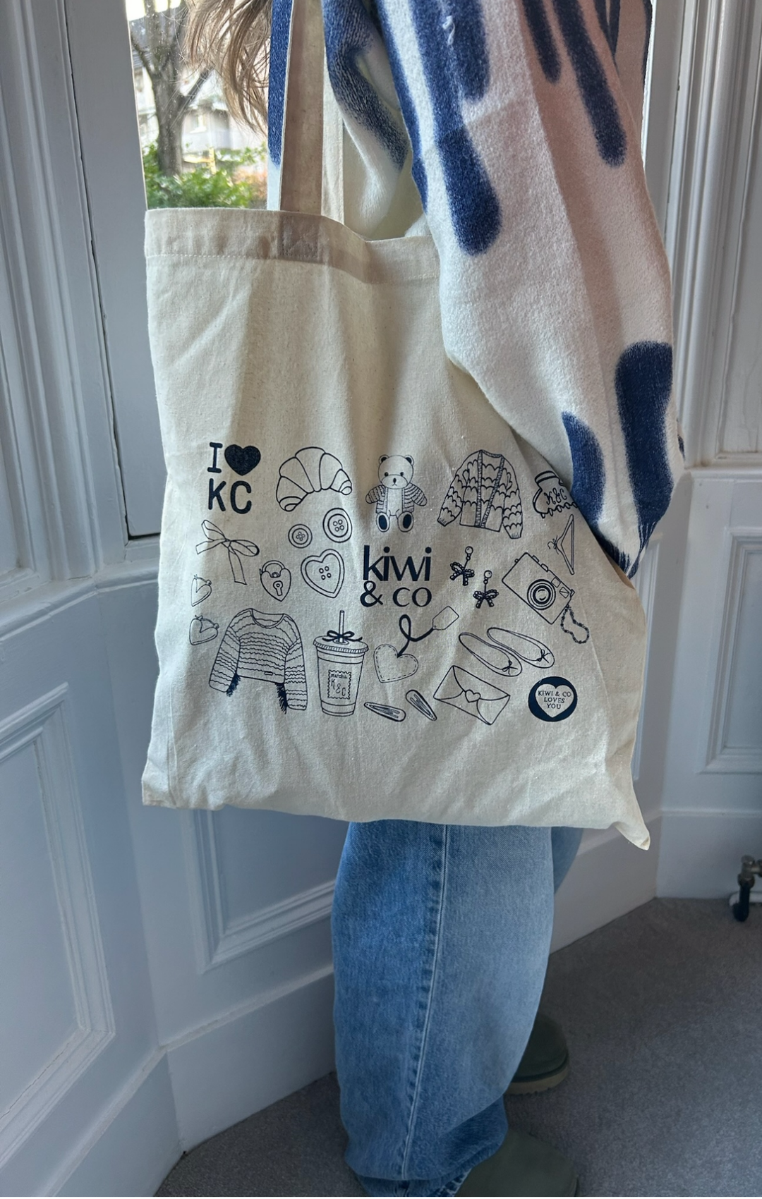 Kiwi Sketch Tote Bag
