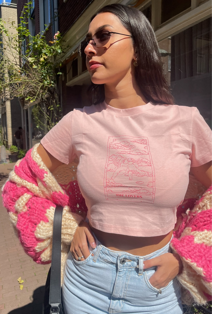 Milkshake Lace Up Cardi (Pink)