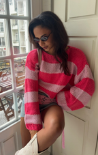 Double Pink Forget Me Not Jumper