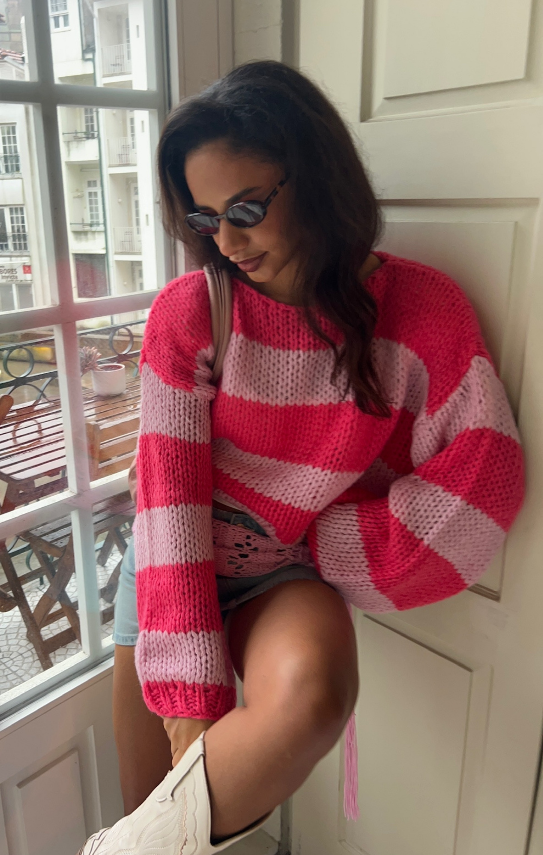 Double Pink Forget Me Not Jumper