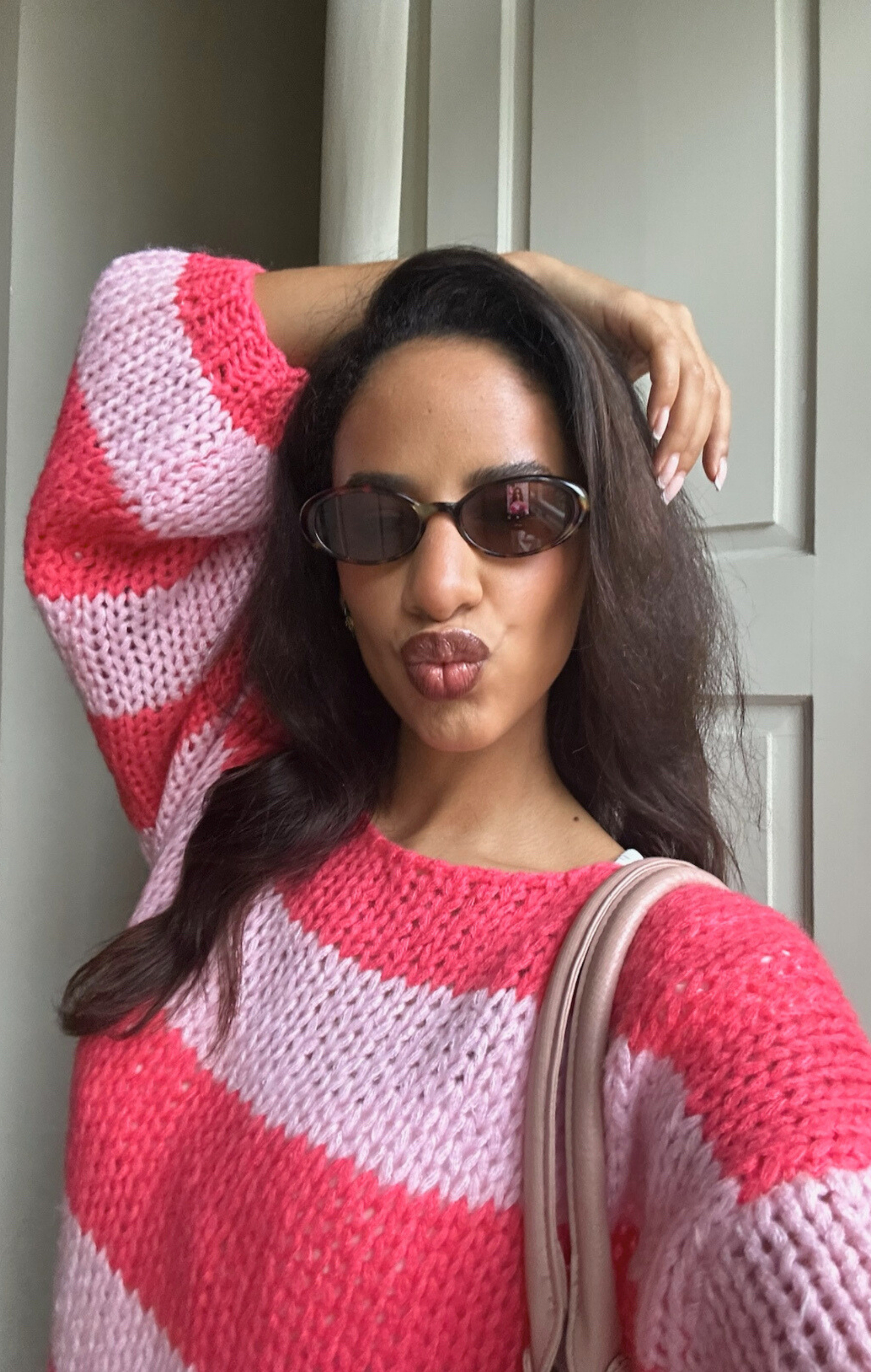 Double Pink Forget Me Not Jumper