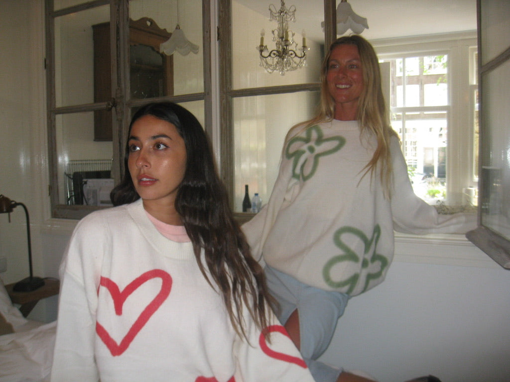 New Love Heart Azealia Jumper - Kiwi & Co Jumper