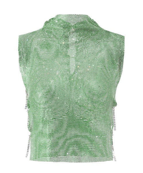Glitter and Groove Top in Green - Kiwi & Co Top