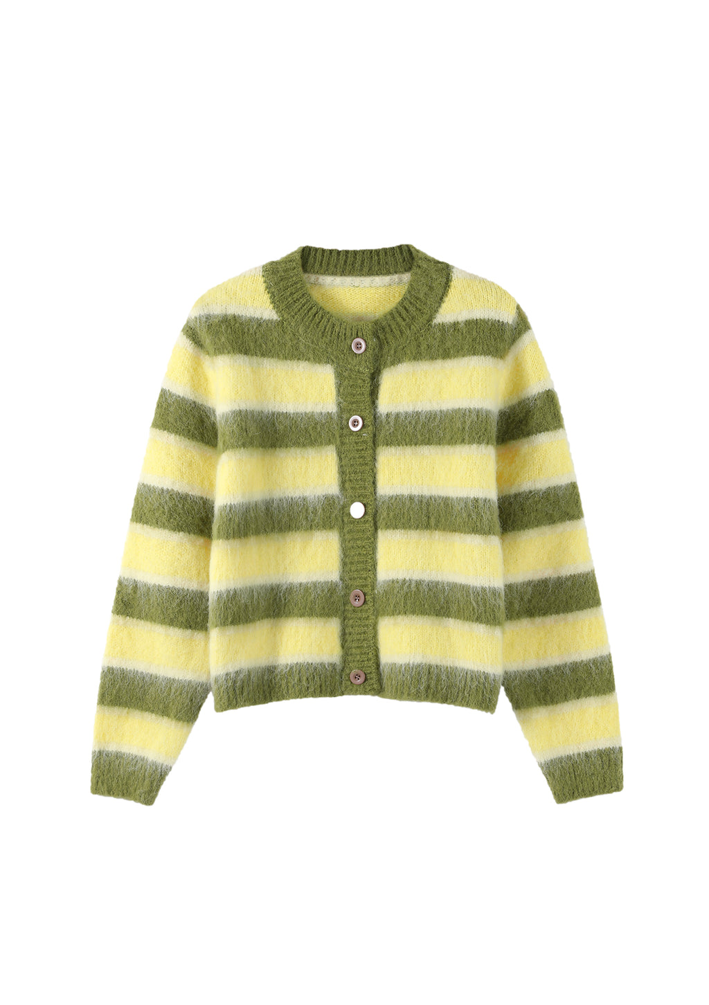 Green & Yellow Darling Cardigan