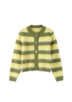 Green & Yellow Darling Cardigan