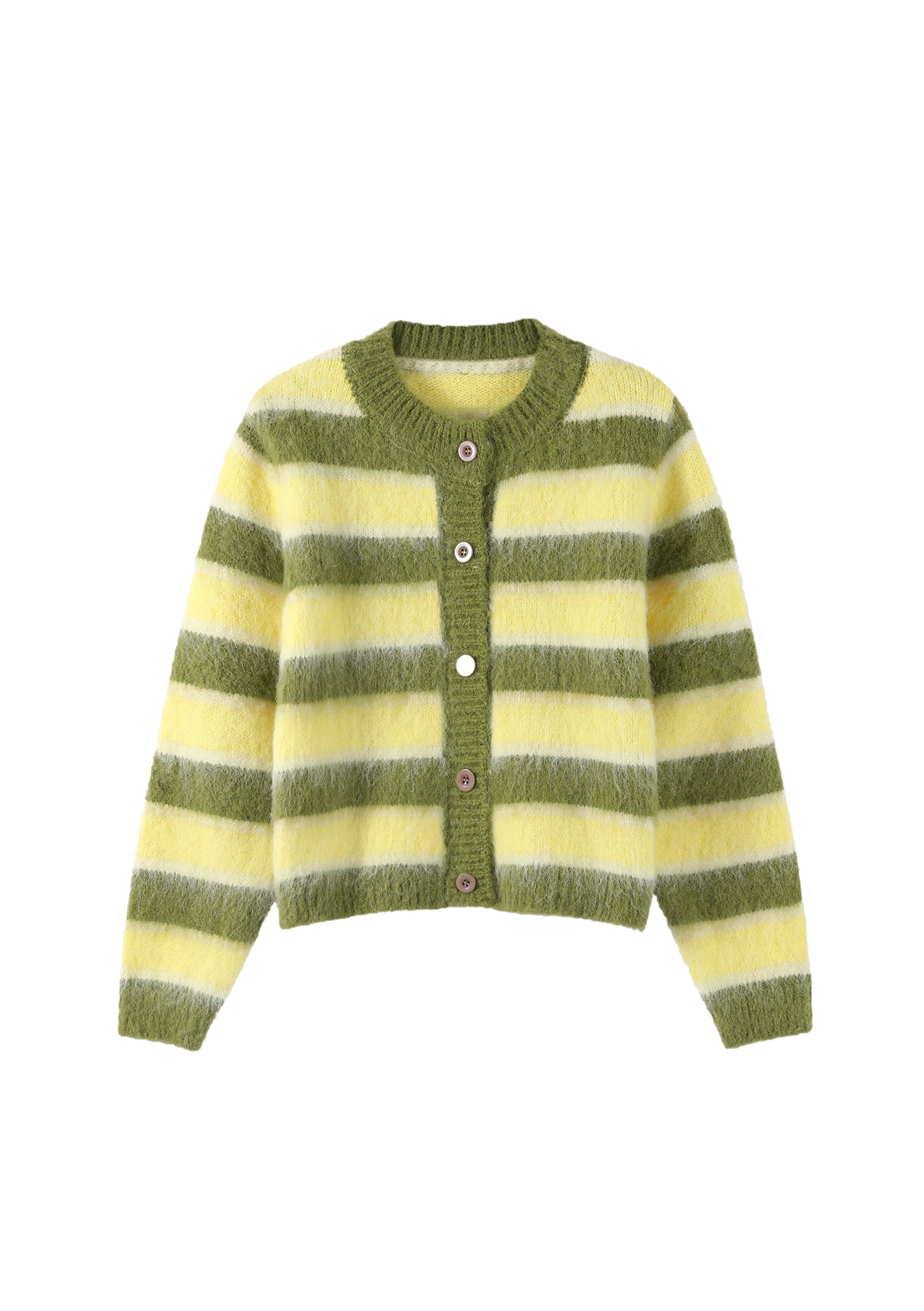 Green & Yellow Darling Cardigan