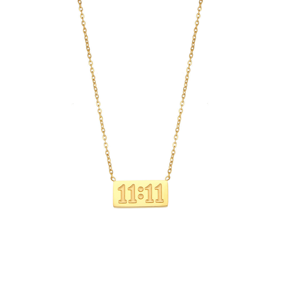 11:11 Make a Wish Gold Necklace - Kiwi & Co Necklace