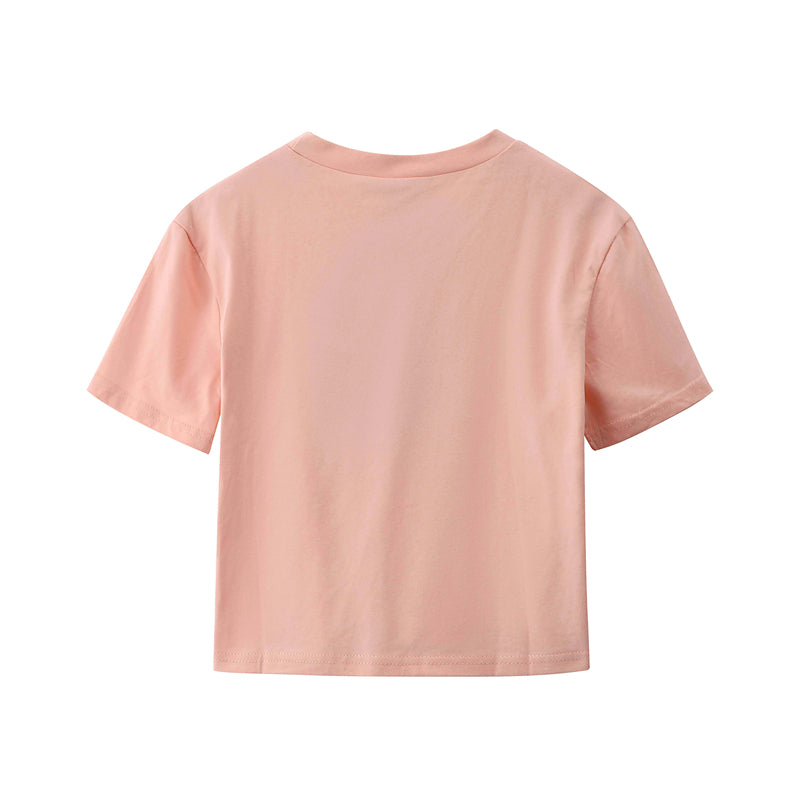 The Lovers Short Sleeve Baby Tee in Pink - Kiwi & Co T-Shirt