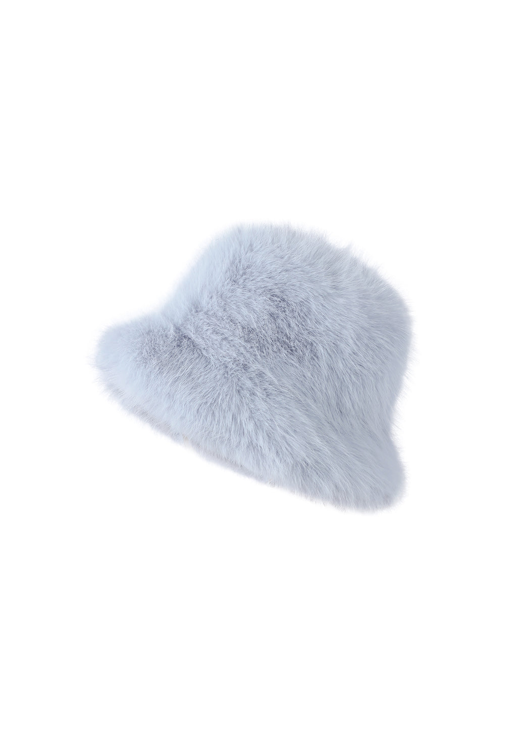 Ice Blue Faux Fur Hat