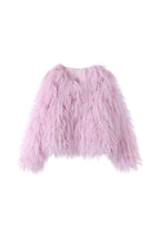 Esme Faux Fur Powder Pink Coat