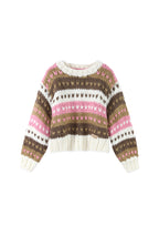 Vanilla Ginger Bread Fairisle Jumper