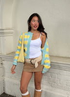 Blue & Yellow Darling Cardigan