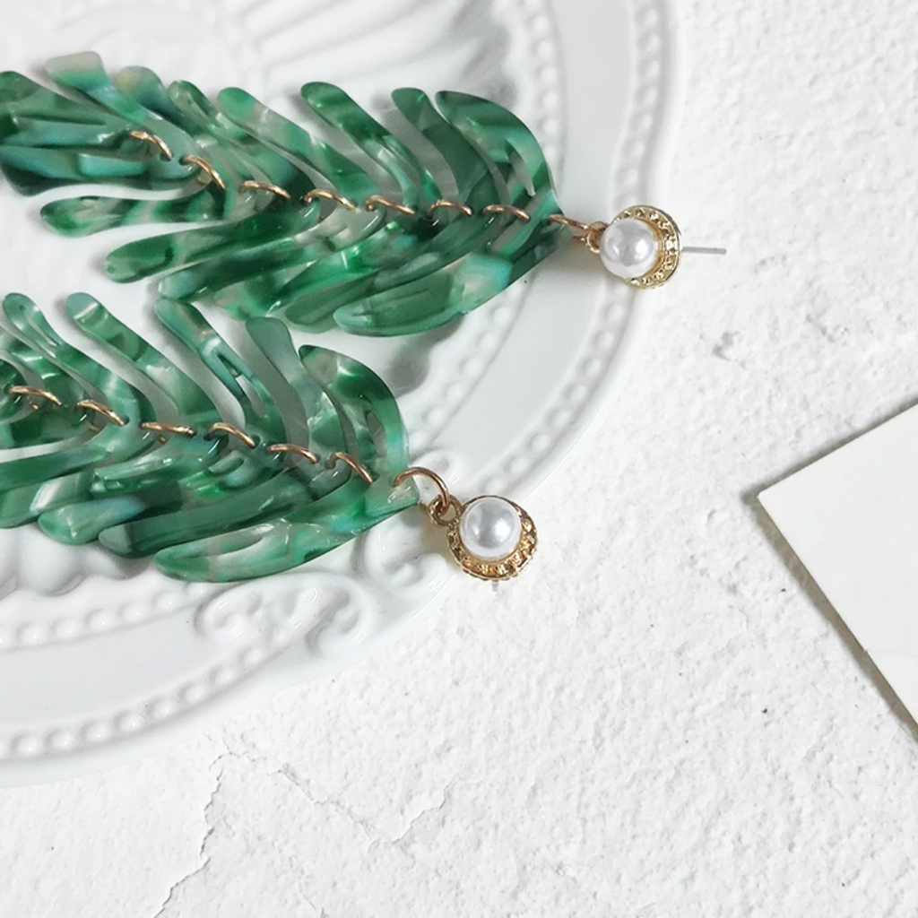 Leaf Earrings - Kiwi & Co Earrings