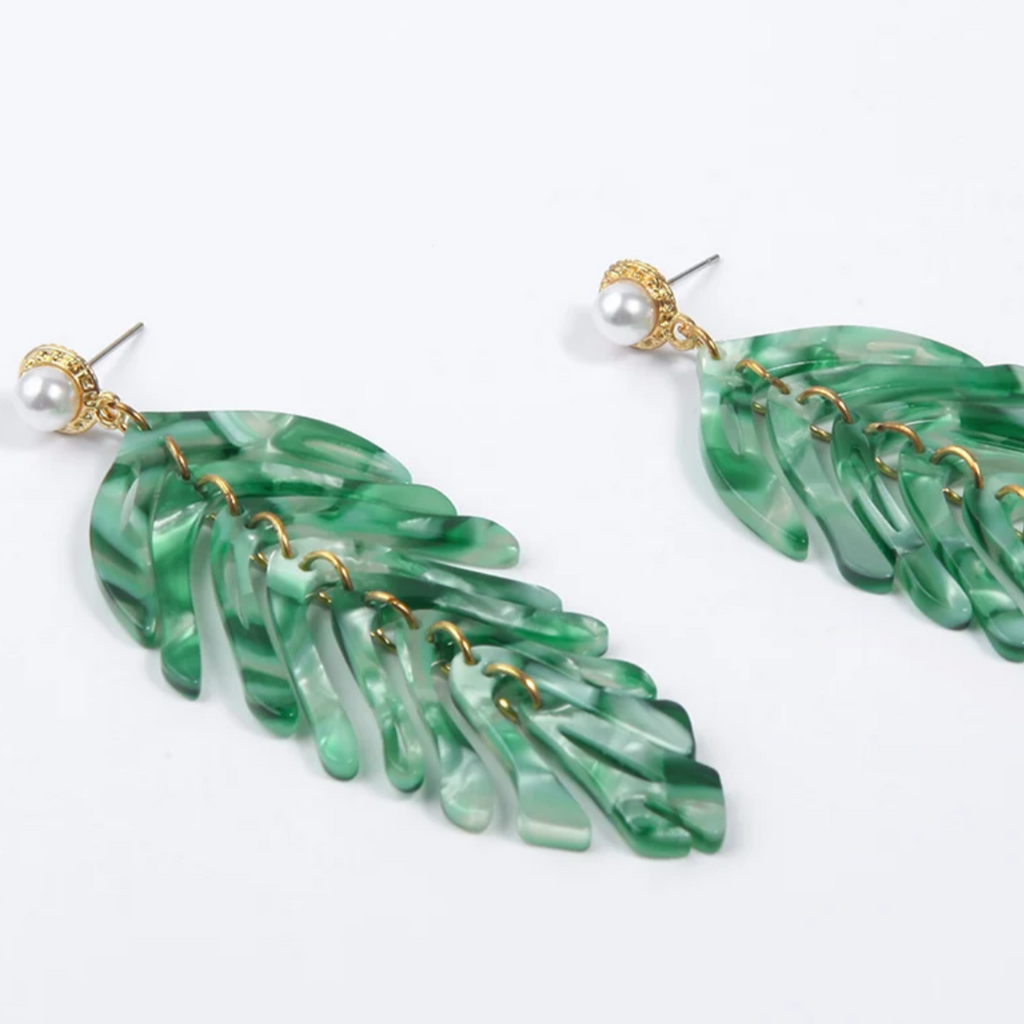 Leaf Earrings - Kiwi & Co Earrings