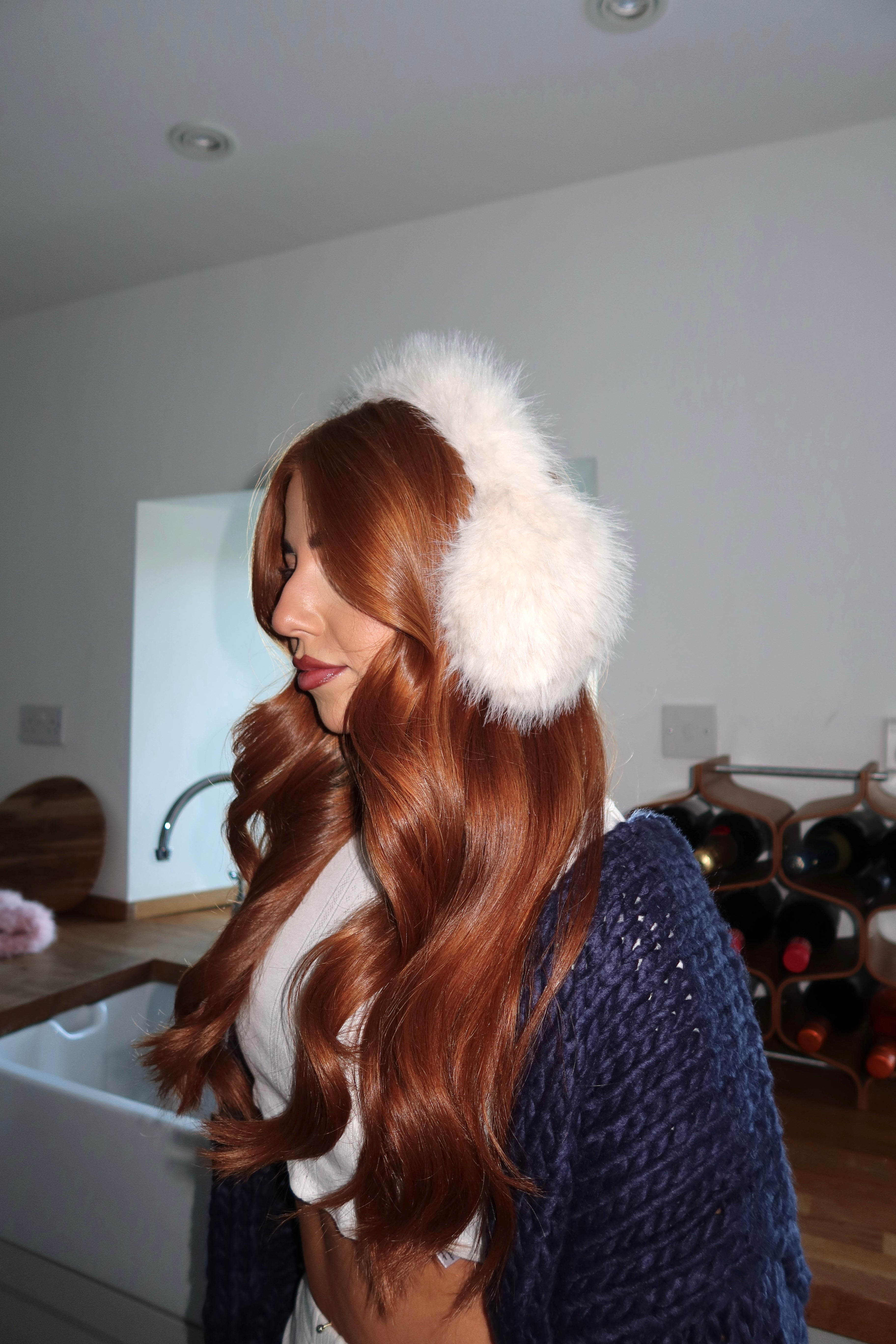 Cream Fluffy Ear Muffs