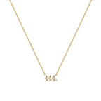 Angel Number Necklace with Diamonte - Kiwi & Co