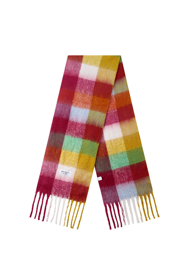 Checked Rainbow Scarf - Kiwi & Co