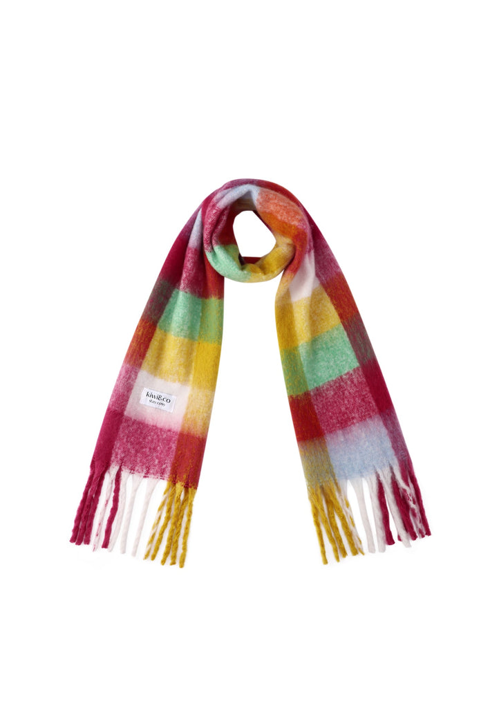 Checked Rainbow Scarf - Kiwi & Co