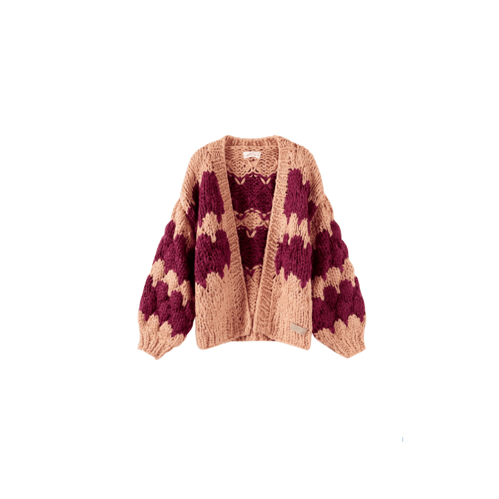 Cinnamon Swirl Hugs and Kisses Cardigan - Kiwi & Co