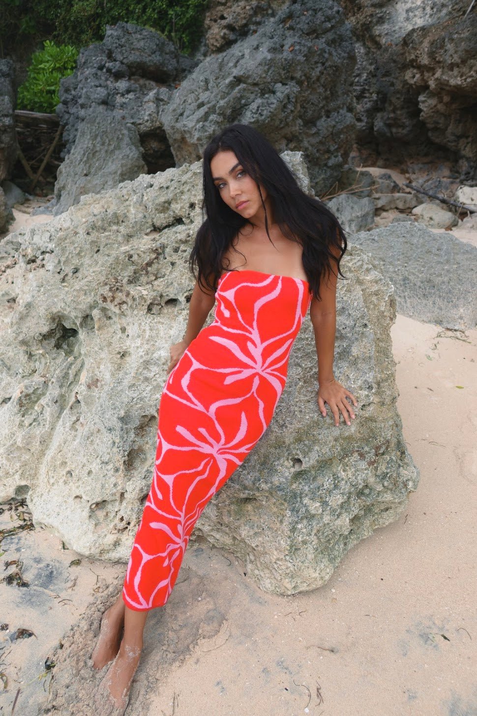 Coral Rhea Maxi Dress - Kiwi & Co