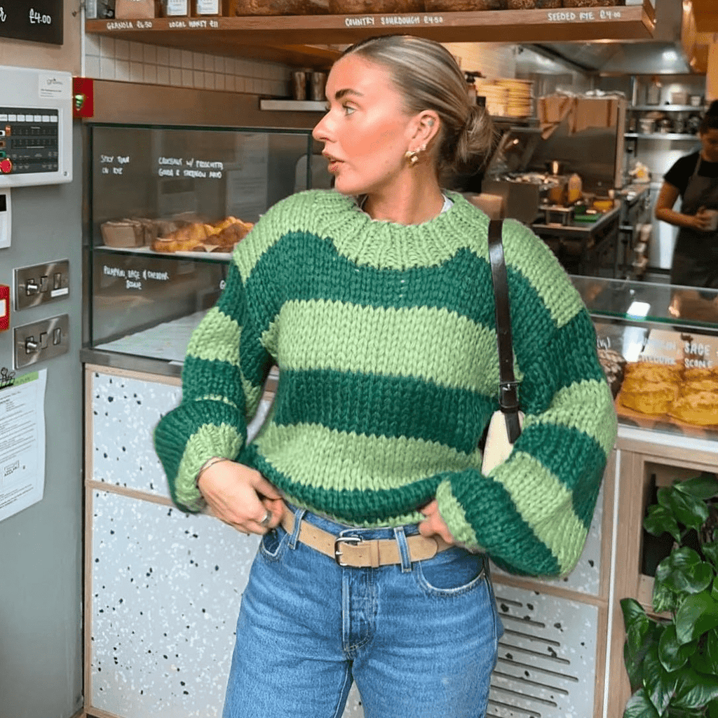 Double Green Love Bug Jumper - Kiwi & Co