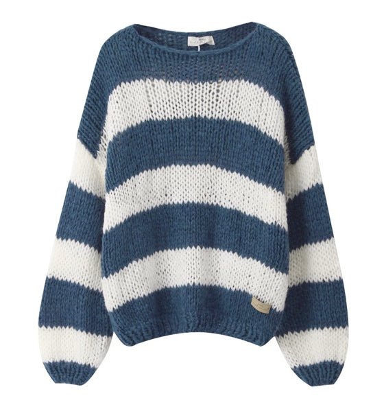 Forget Me Not Stripe Jumper in Navy - Kiwi & Co