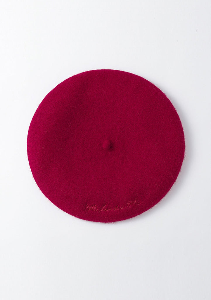 Frosted Cherry Beret - Kiwi & Co