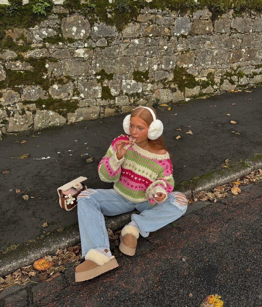 Ginger Bread Fairisle Jumper - Kiwi & Co