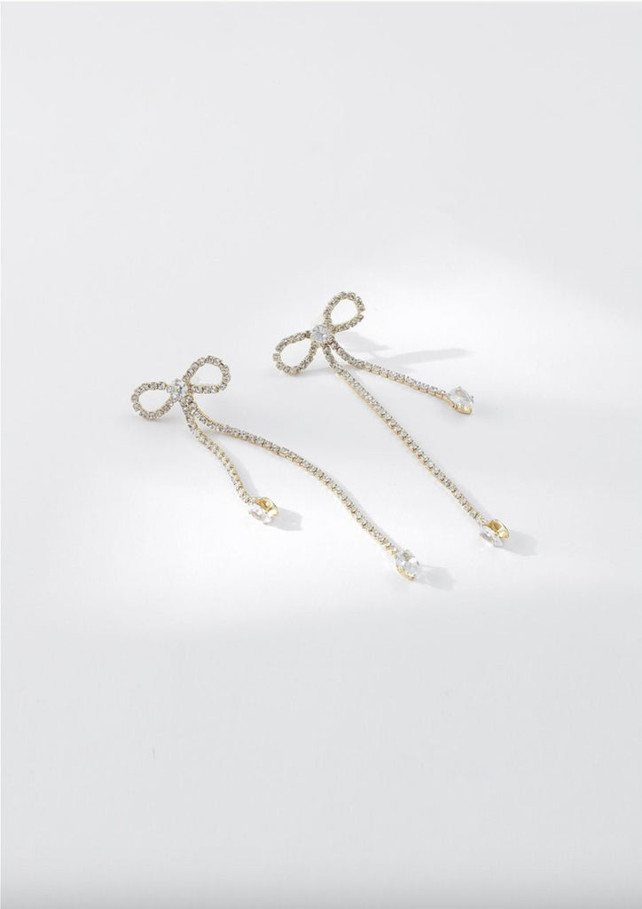 Gold Cute As Bow Earrings - Kiwi & Co