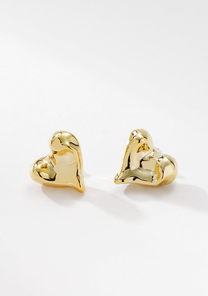 Heart Of Gold Studs - Kiwi & Co