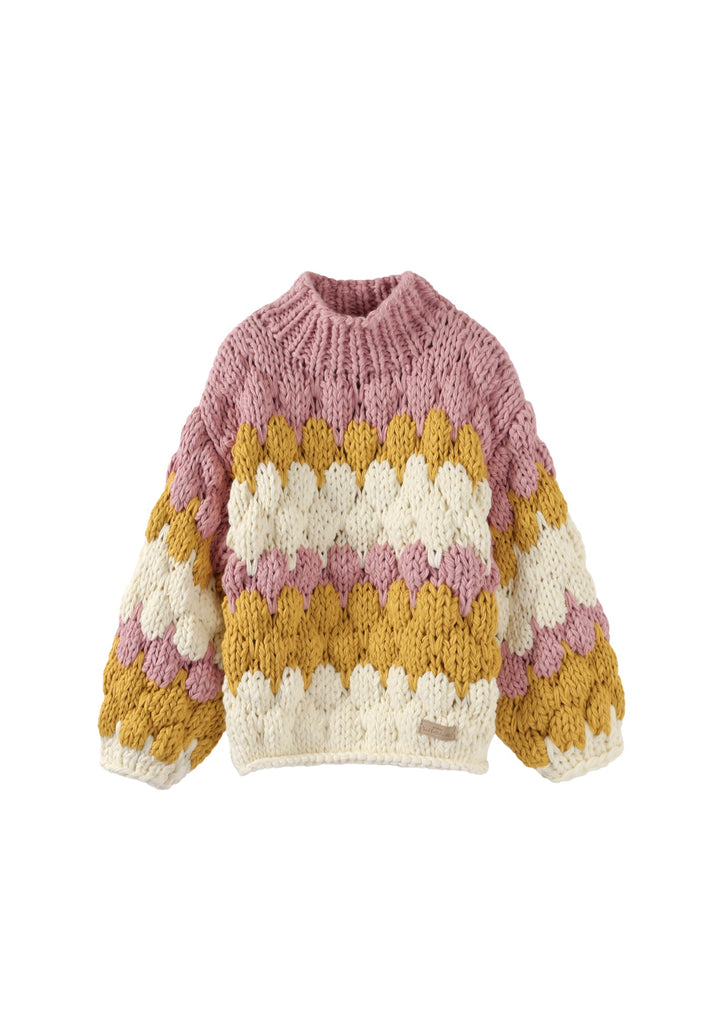 Honeybee Sweetheart Chunky Knit Jumper - Kiwi & Co