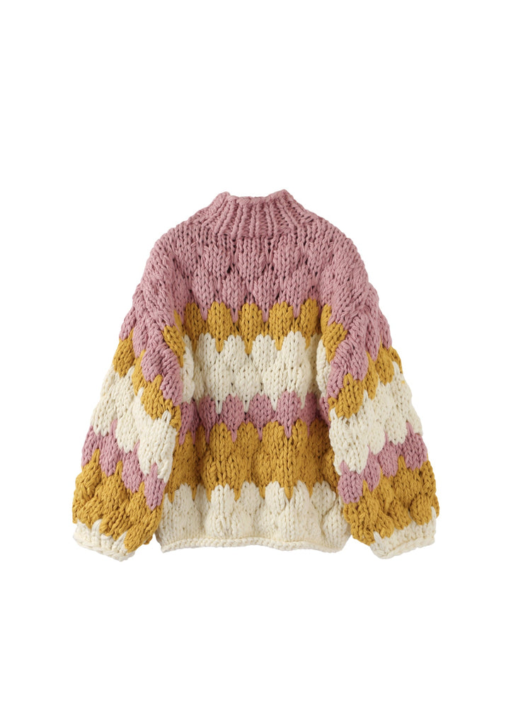 Honeybee Sweetheart Chunky Knit Jumper - Kiwi & Co