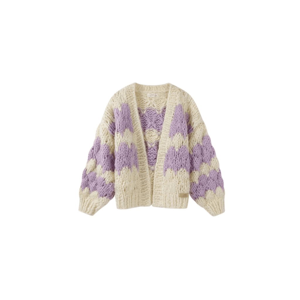 Lavender Haze Hugs and Kisses Cardigan - Kiwi & Co