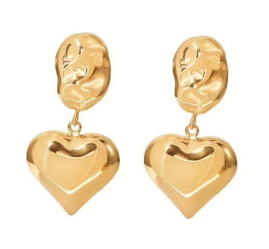 Love is a Secret Earrings in Gold - Kiwi & Co