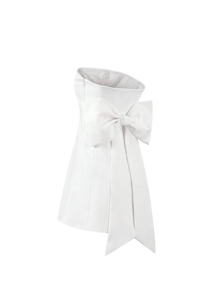 No.1: The White Bow Dress - Kiwi & Co