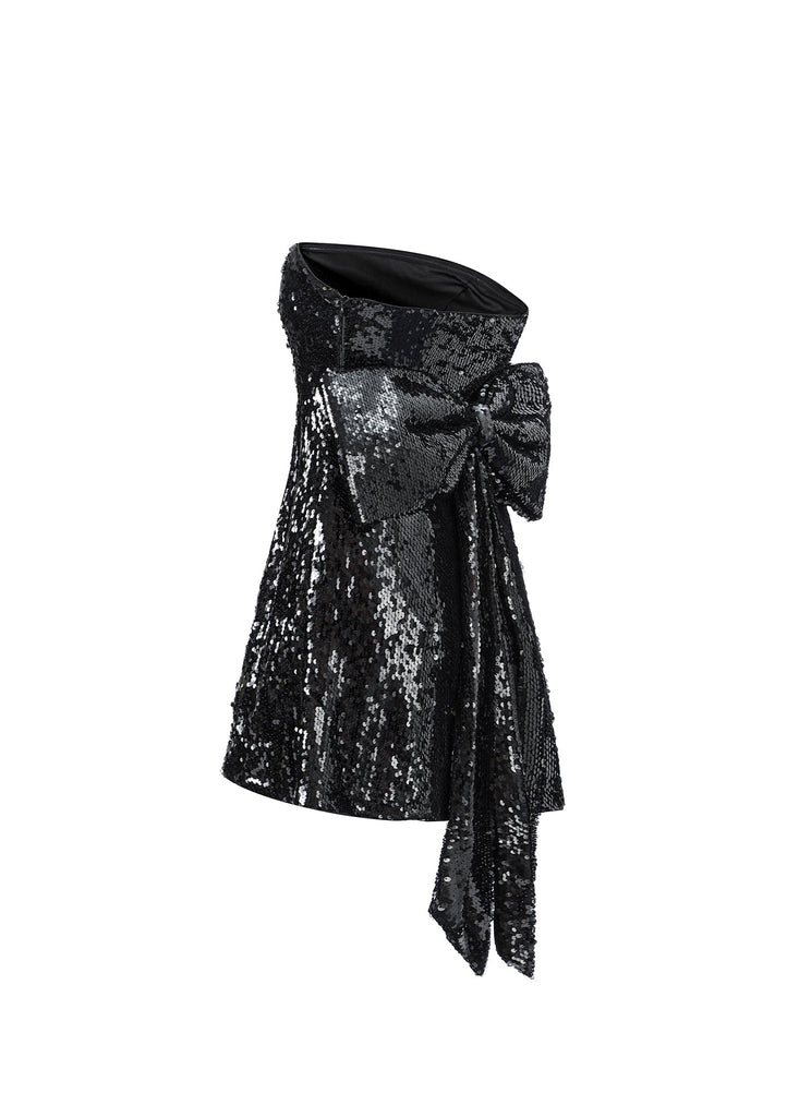 No.2: The Black Sequin Bow Dress - Kiwi & Co