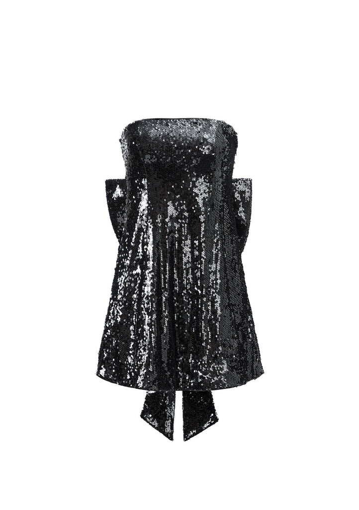 No.2: The Black Sequin Bow Dress - Kiwi & Co