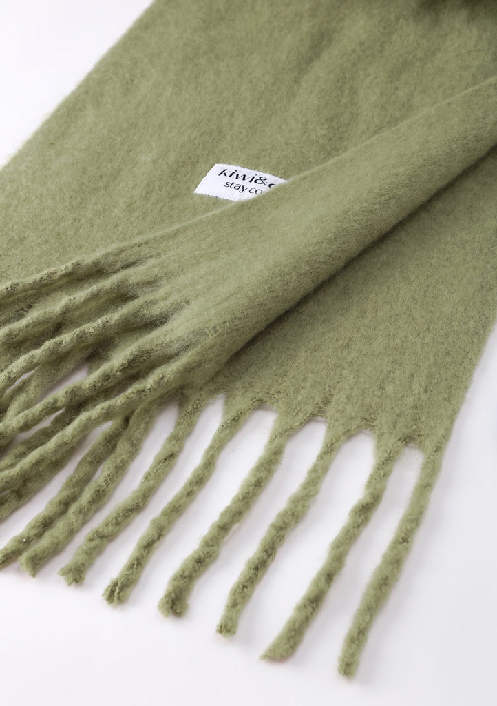 Olive Green Scarf - Kiwi & Co