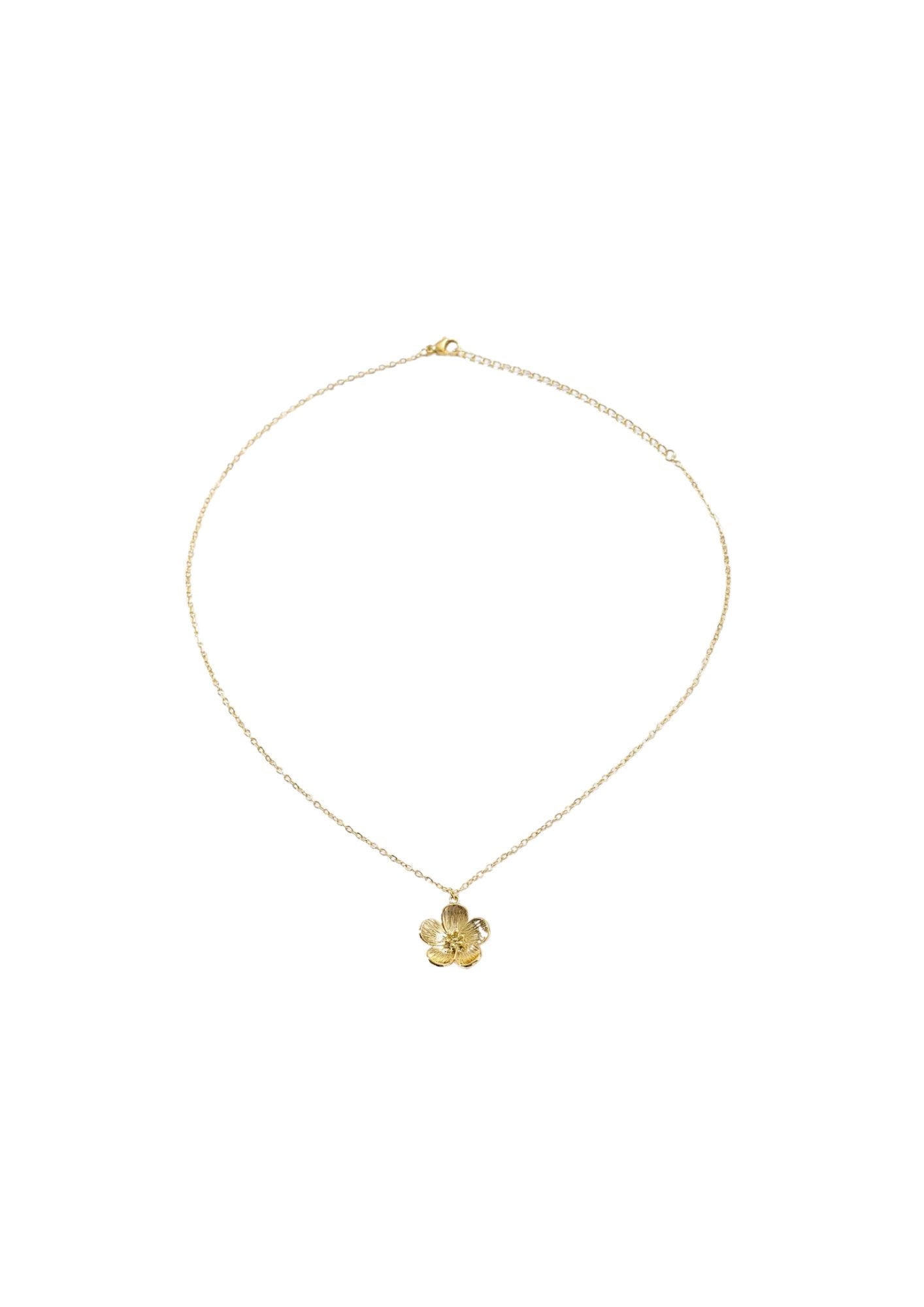 Pansy Petal Gold Necklace - Kiwi & Co