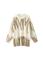 Brown Poplar Paint Spill Jumper