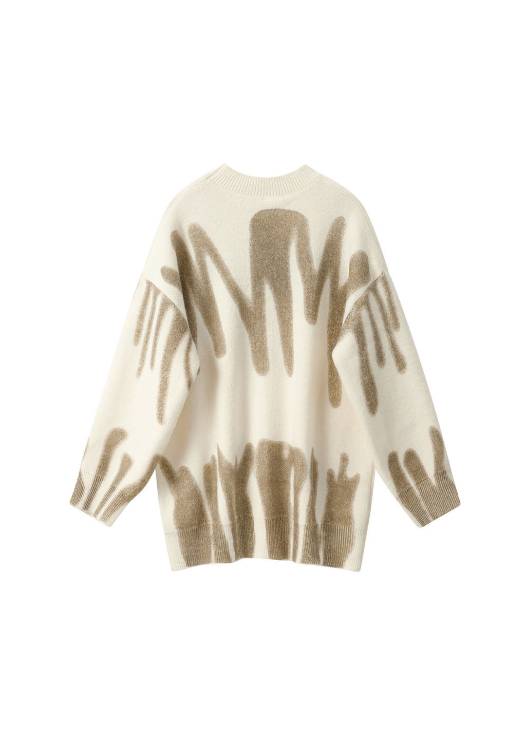 Brown Poplar Paint Spill Jumper