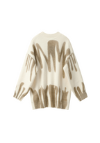 Brown Poplar Paint Spill Jumper