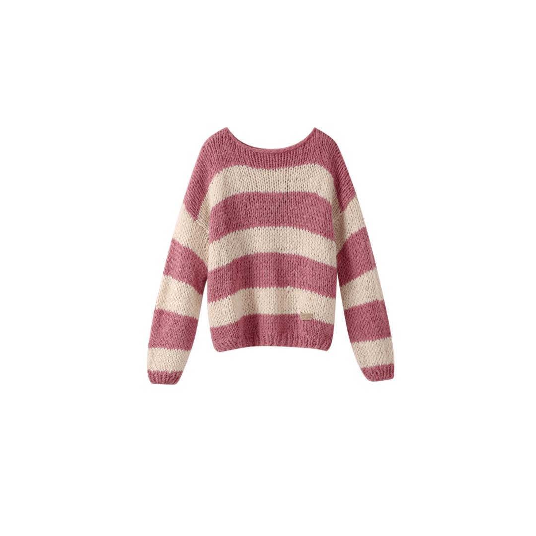 Raspberry Forget Me Not Jumper - Kiwi & Co